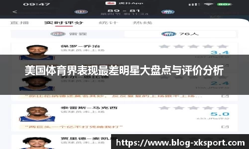 美国体育界表现最差明星大盘点与评价分析
